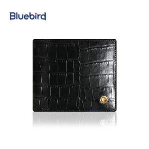 [Bluebird] SWAROVSKI  Leather Wallet고급 소가죽 반지갑(악어무늬)